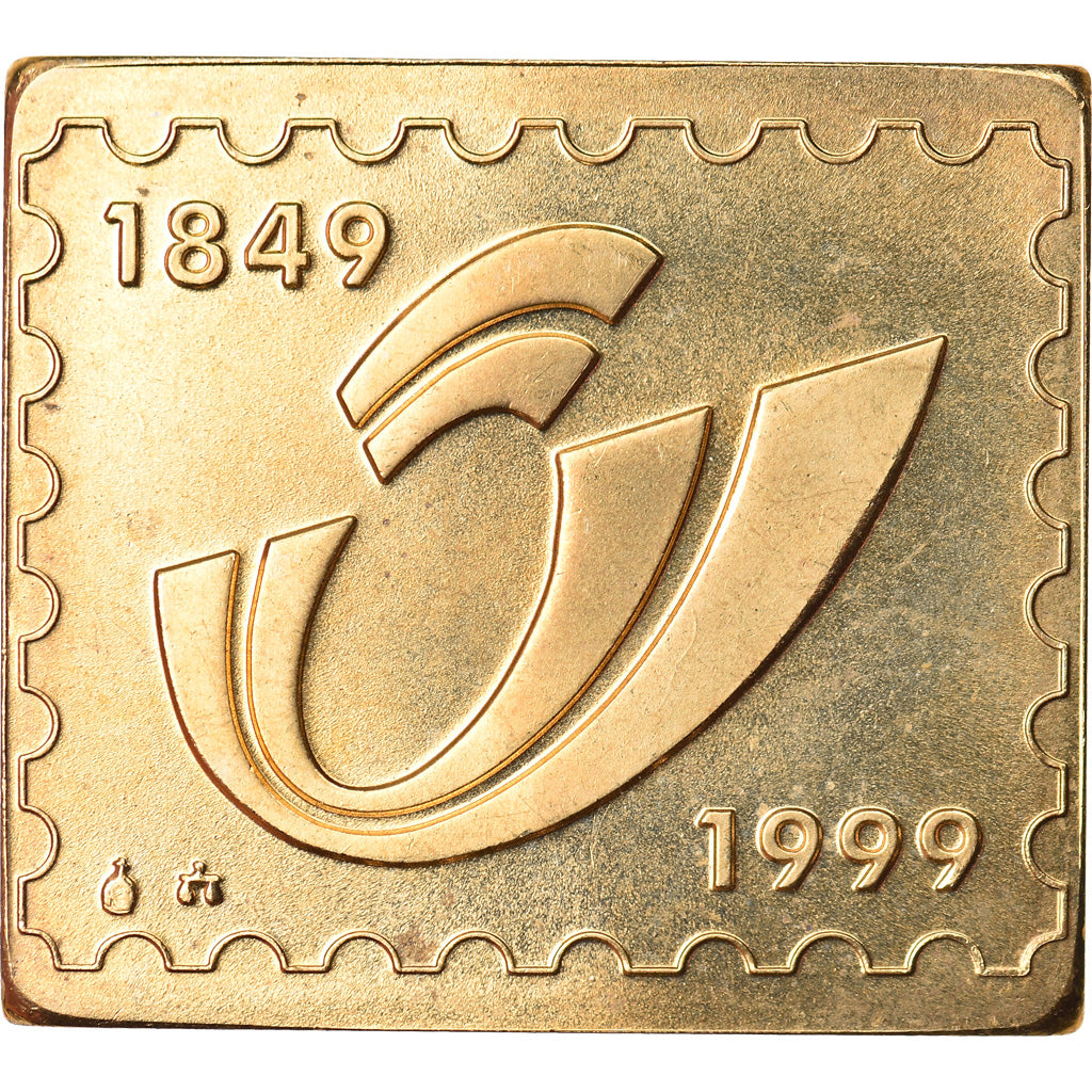 België, Token, 150 Ans du Timbre-Poste Belge, 1999, FDC, Cupro-nickel