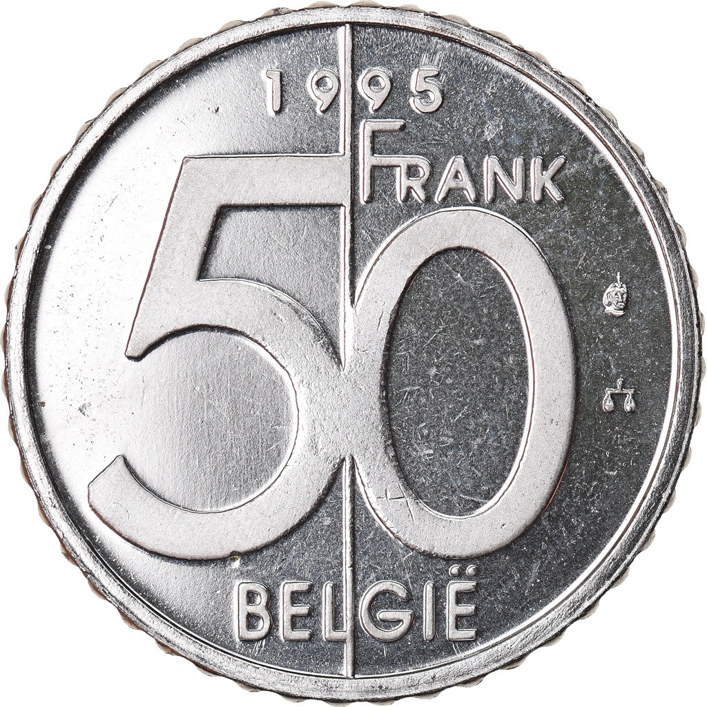 Coin, Belgium, Albert II, 50 Francs, 50 Frank, 1995, Brussels, MS(65-70)