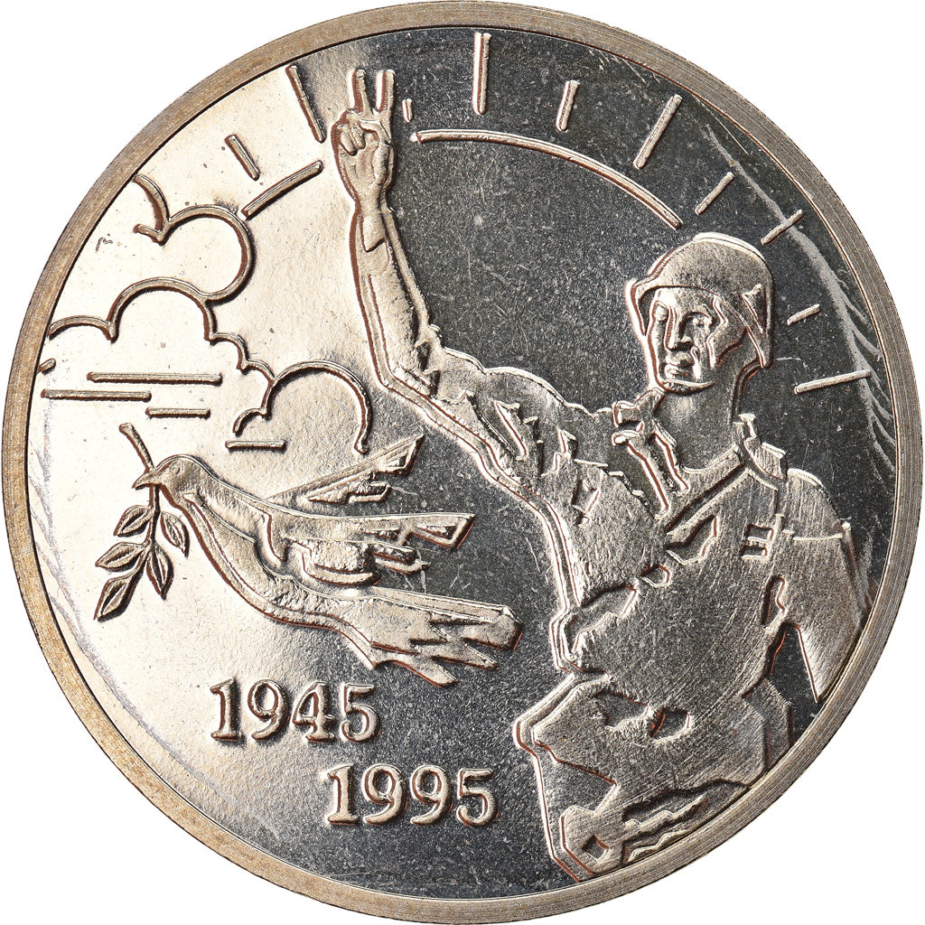 Belgique, Jeton, Cinquantenaire de la fin de la Seconde guerre Mondiale, 1995