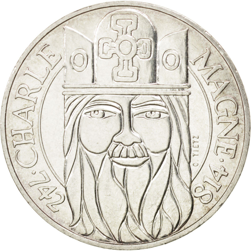 Vème République, 100 Francs Charlemagne 1990, KM 982