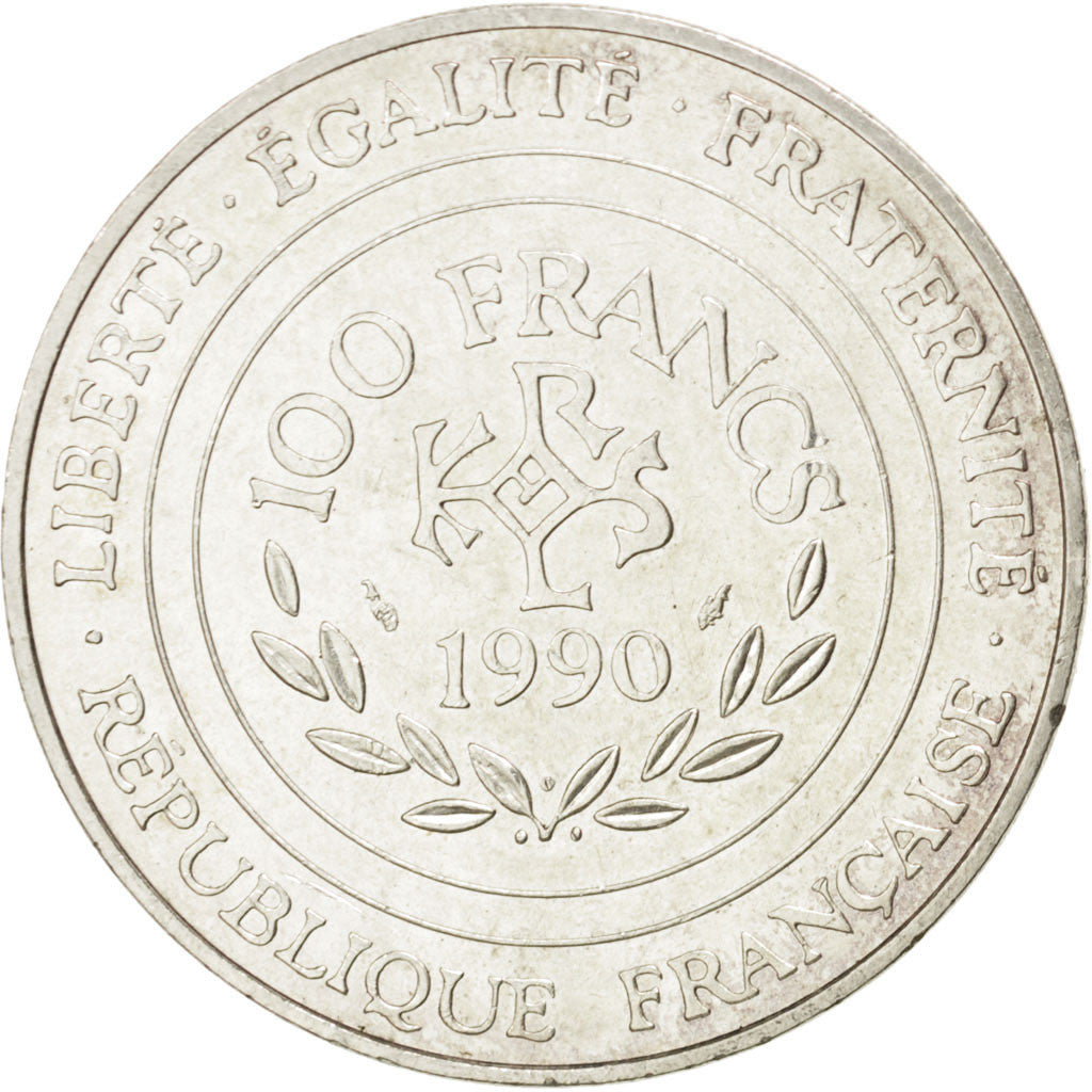 Vème République, 100 Francs Charlemagne 1990, KM 982