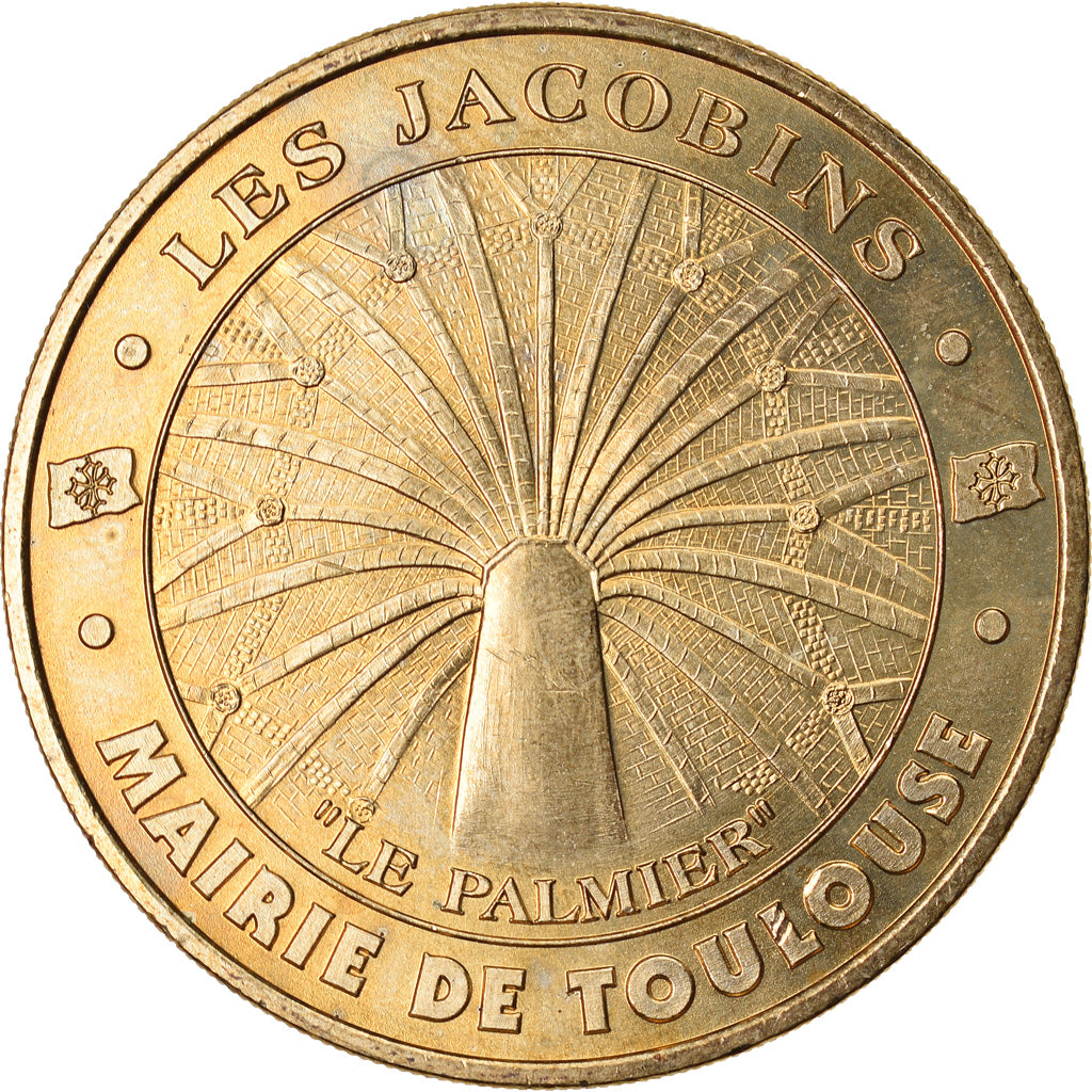 France, Token, Touristic token, 31/ Les Jacobins - Palmier - Toulouse, 2001
