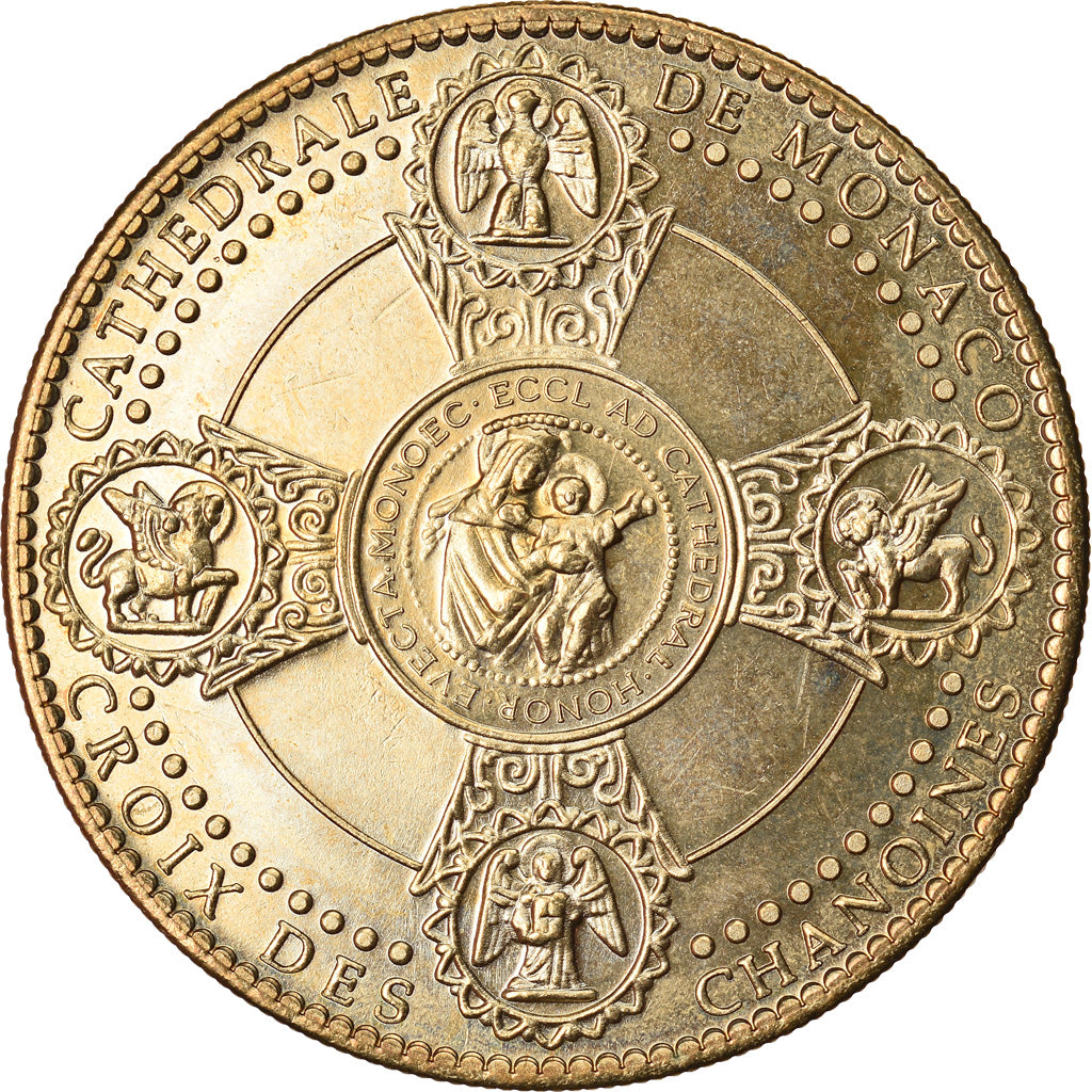 Francia, Token, Touristic token, Monaco - Cathédrale n°4, 2008, Arthus