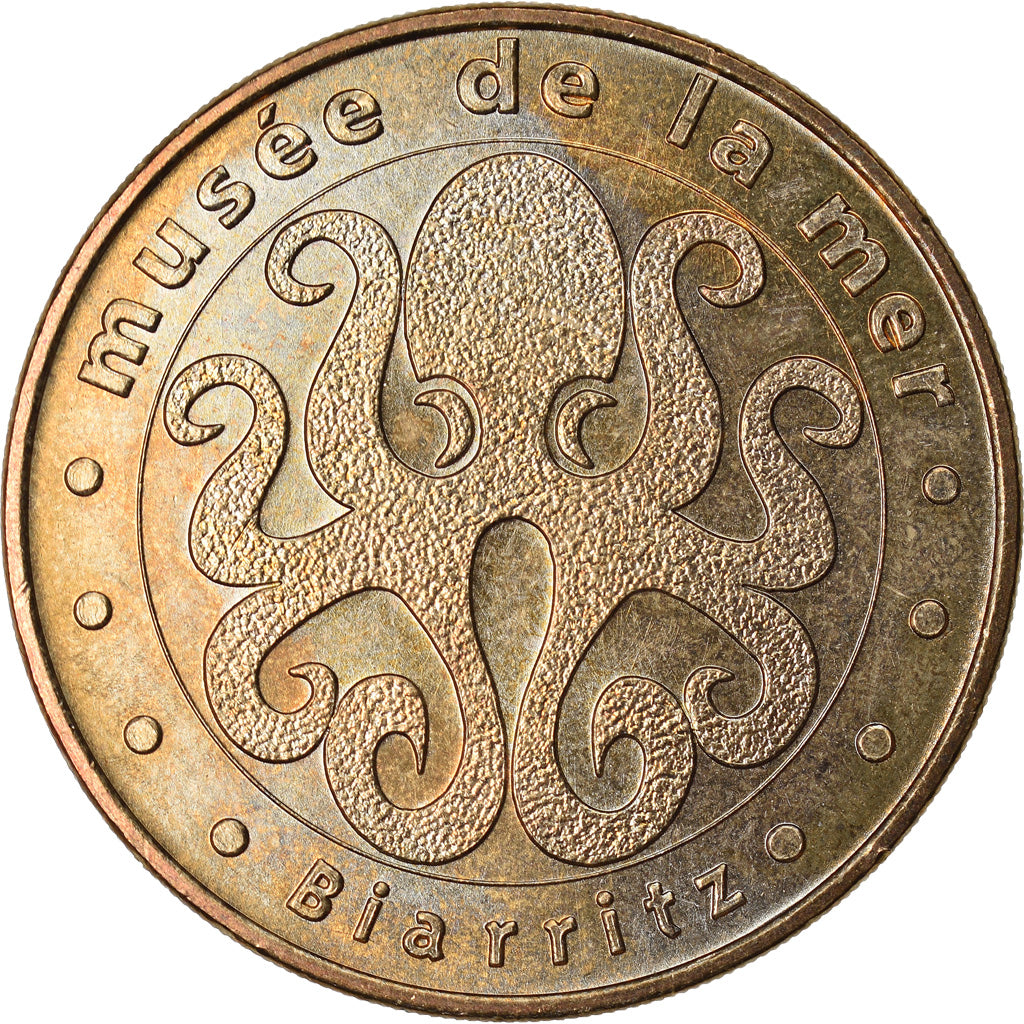 France, Token, Touristic token, Biarritz - Musée de la Mer n°1, 2003, MDP