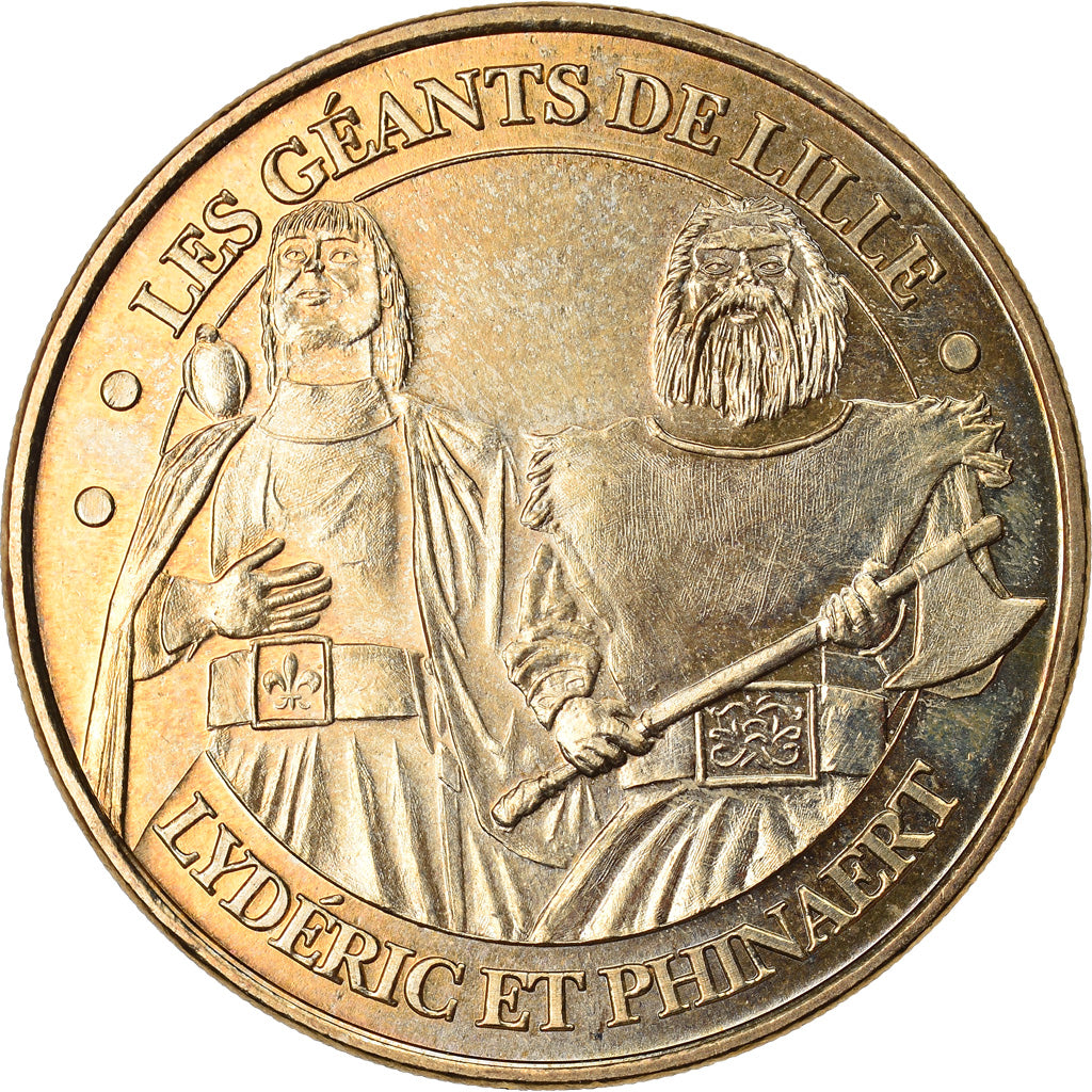 Francia, Token, Touristic token, Lille - Les Géants, Arts & Culture, 2007, MDP