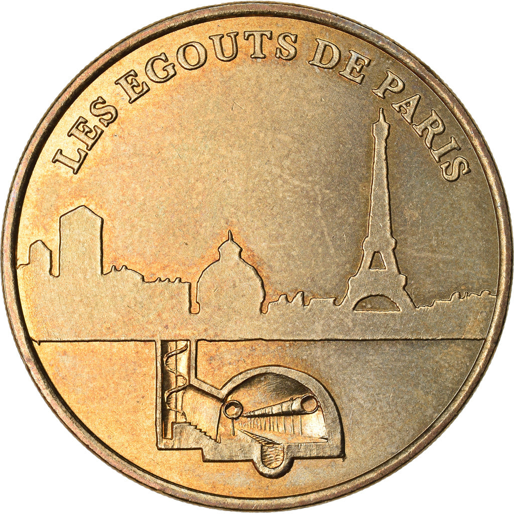 France, Token, Touristic token, Paris - Les égouts n°1, Arts & Culture, 2003