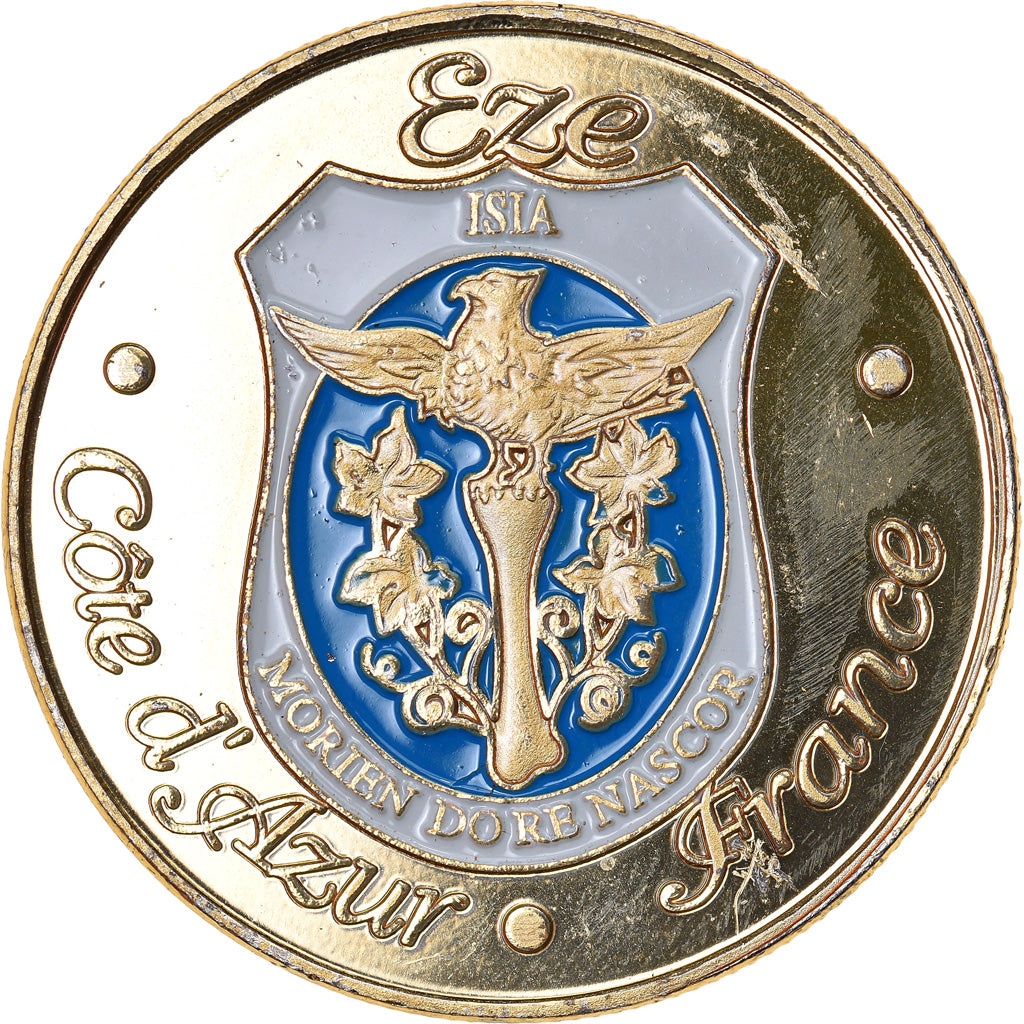 France, Token, Touristic token, Côte d'Azur - Eze - French riviera, Souvenirs
