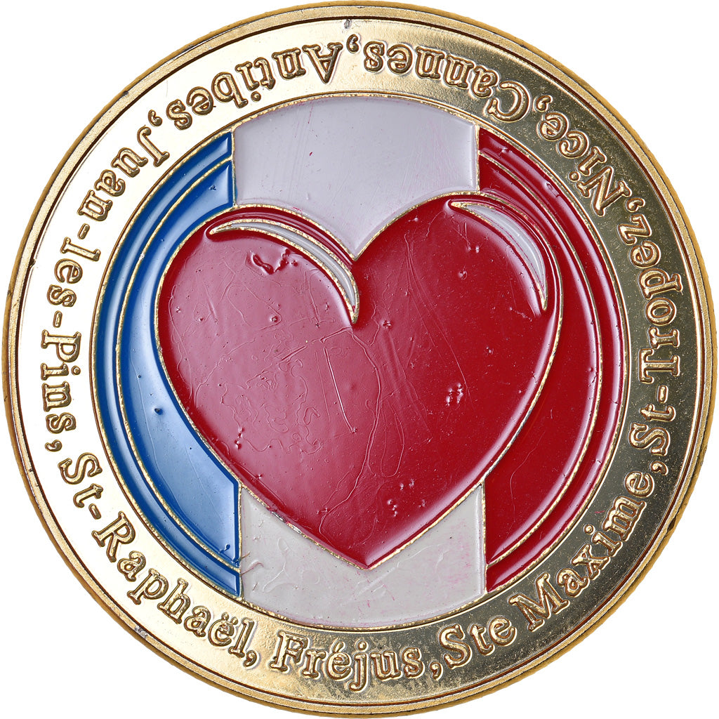 Francia, Token, Touristic token, Côte d'Azur - French riviera, Souvenirs et