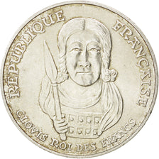 FRANCE, Clovis, 100 Francs, 1996, KM #1180, MS(60-62), Silver, Gadoury #953,...