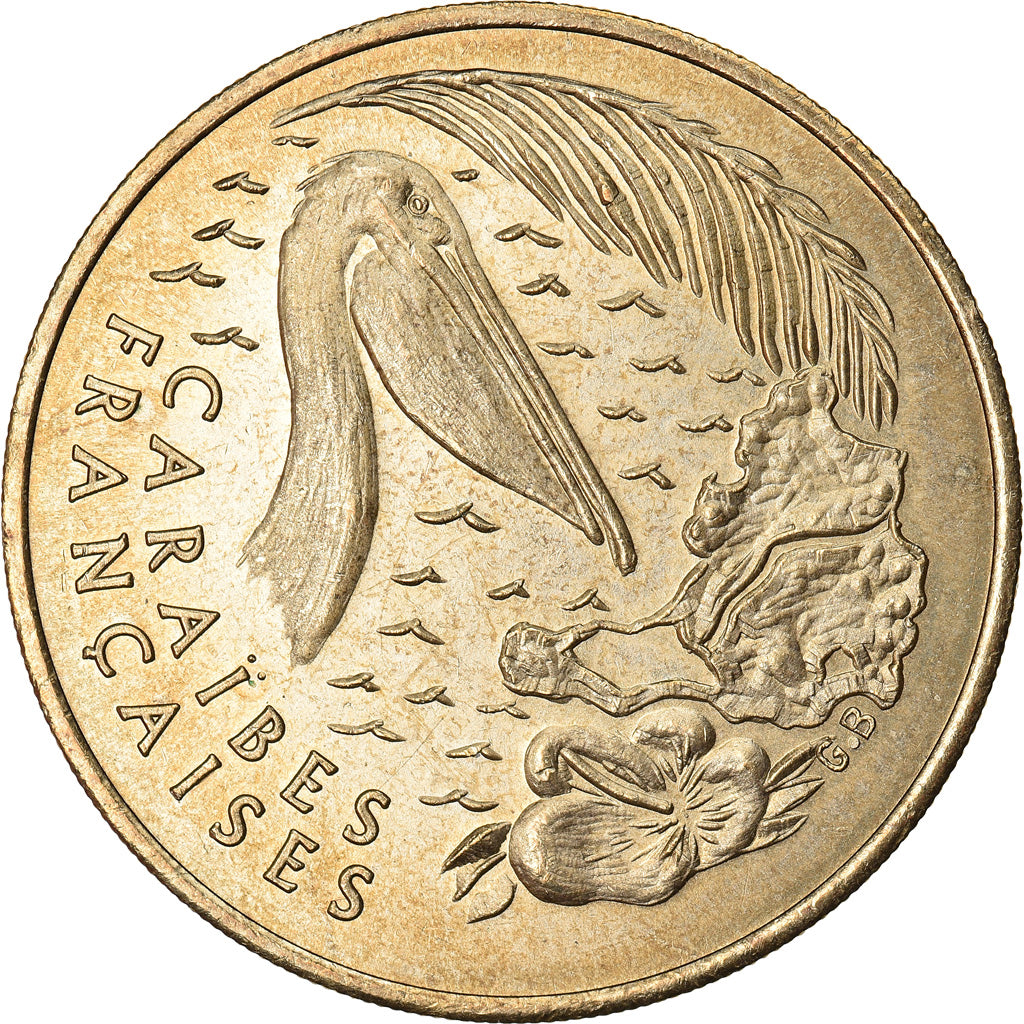 Francja, Euro, Euro des Villes, 1996, Caraibes Françaises - Ile de