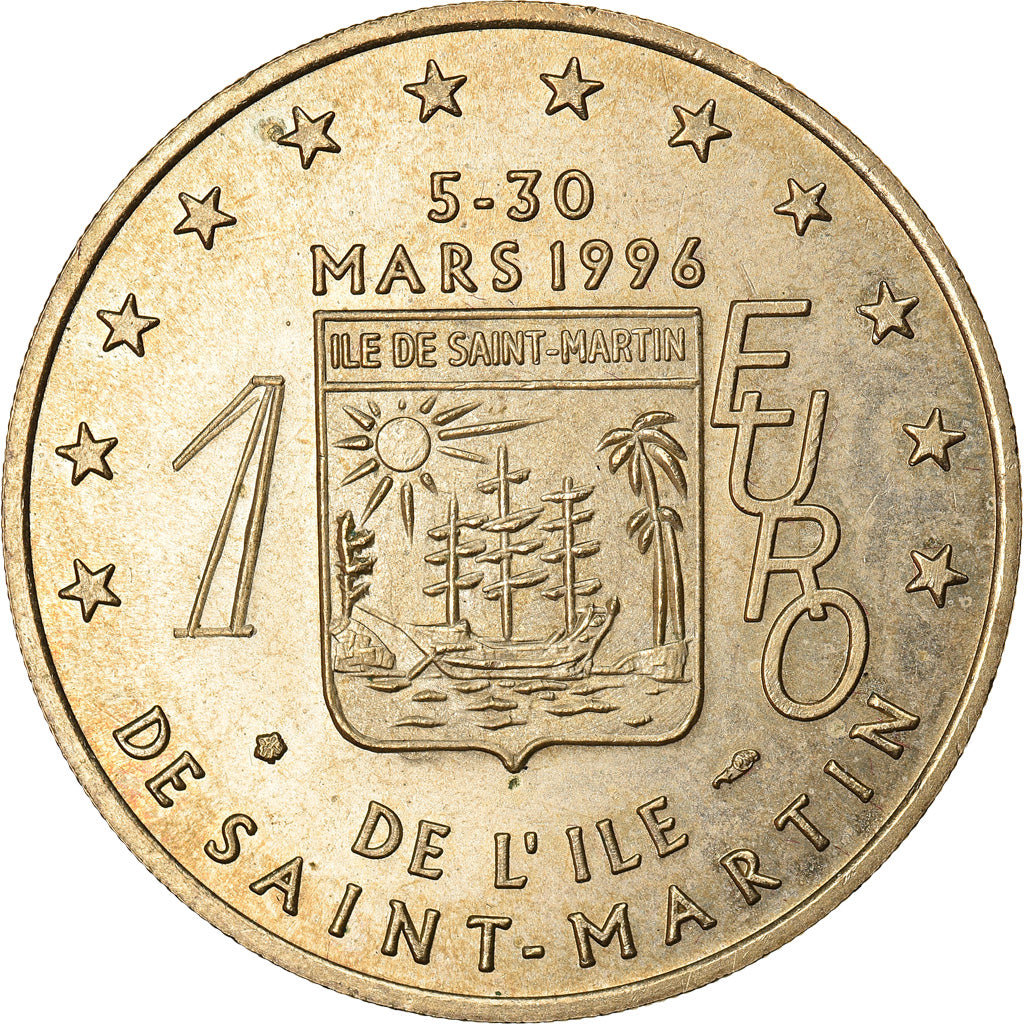 Francja, Euro, Euro des Villes, 1996, Caraibes Françaises - Ile de