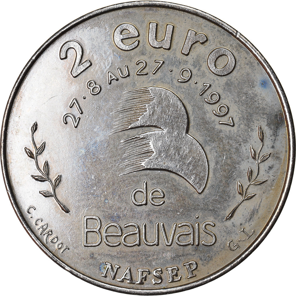 France, 2 Euro, Euro des Villes, 1997, Beauvais - Jeanne Hachette, AU(55-58)