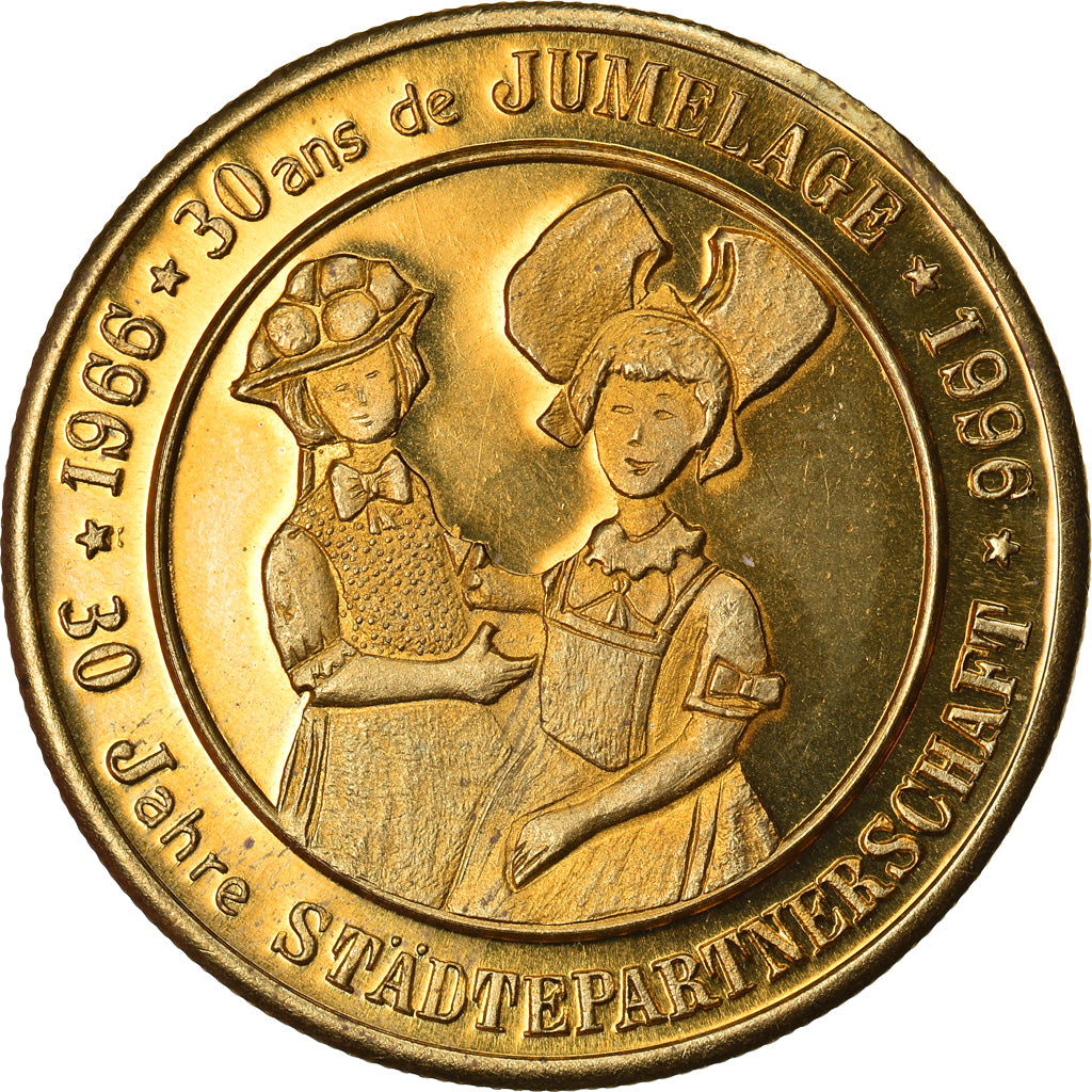 France, 3 Euro, Euro des Villes, 1996, Sélestat - 30 ans de jumelage, SUP