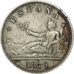 Spain, 2 Pesetas, 1870, KM #654, VF(30-35), Silver, 27, 10.20