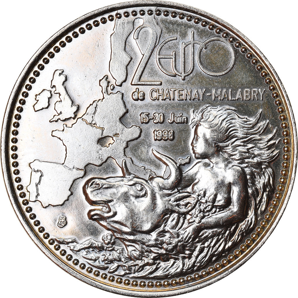 Francia, 2 Euro, Euro des Villes, 1998, Chatenay-Malabry, SPL-, N.C.