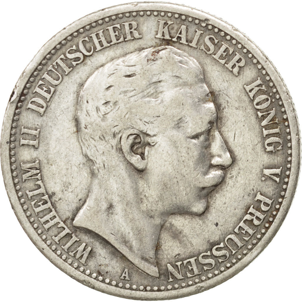 Coin, German States, PRUSSIA, Wilhelm II, 2 Mark, 1906, Berlin, EF(40-45)