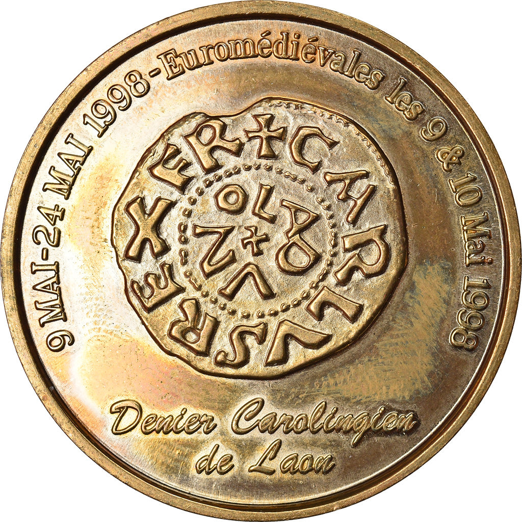 France, Euro, Euro des Villes, 1998, Laon - Capitale de la France de 936 à 954