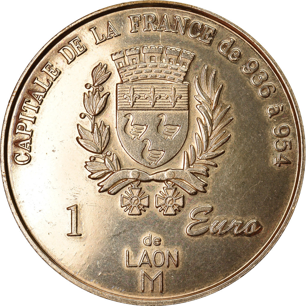 France, Euro, Euro des Villes, 1998, Laon - Capitale de la France de 936 à 954