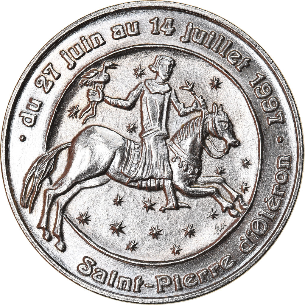 Francja, 3 Euro, Euro des Villes, 1997, Saint-Pierre-d'Oléron, AU(55-58), ND
