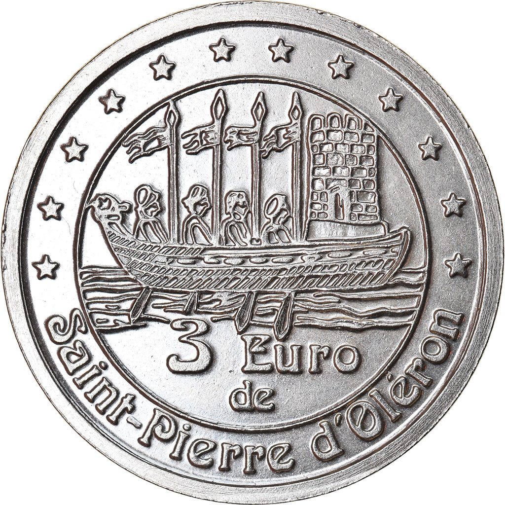 Francja, 3 Euro, Euro des Villes, 1997, Saint-Pierre-d'Oléron, AU(55-58), ND