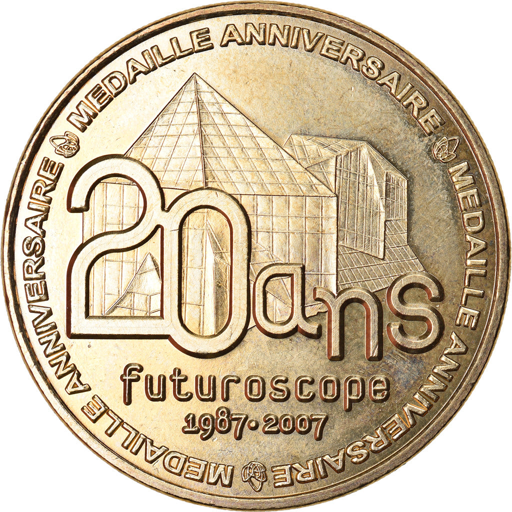 Francia, Token, Touristic token, Jaunay-Clan  Futuroscope n°6 - 20 ans, Arts &
