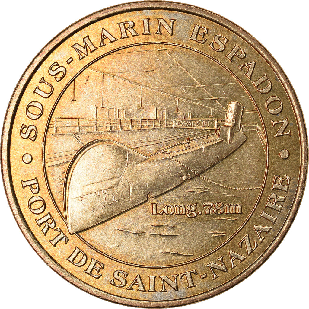 Francja, Token, Żeton turystyczny, Saint-Nazaire - Sous-marin Espadon n°1