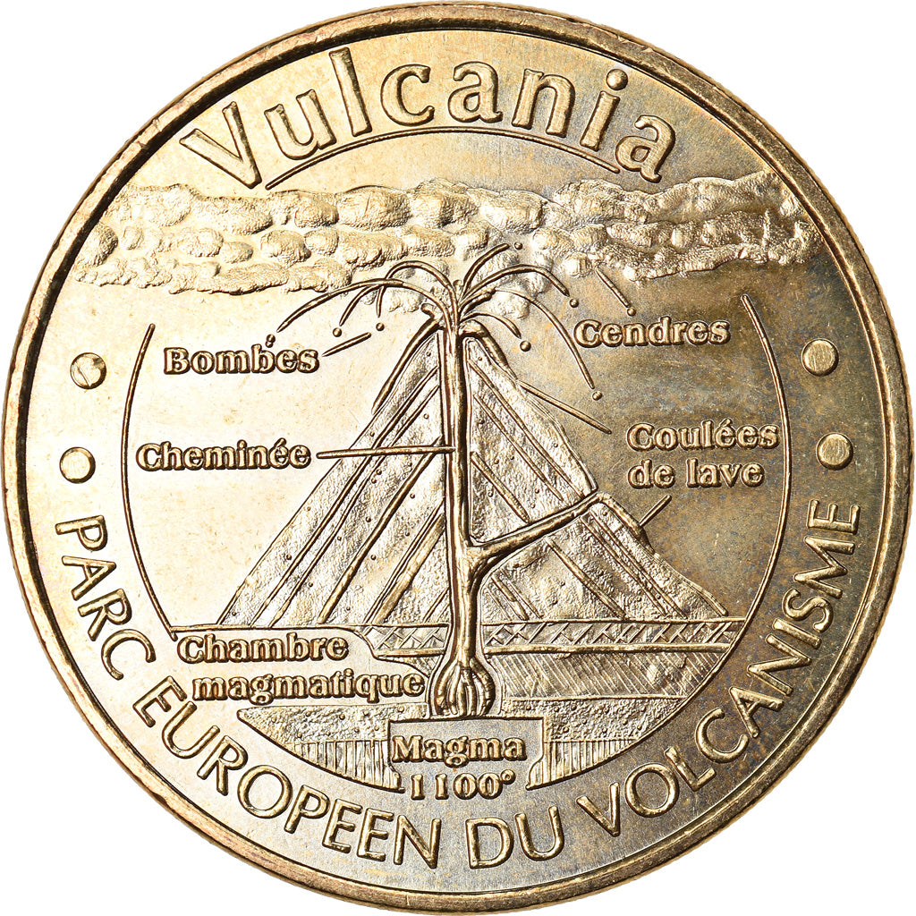 Francia, Token, Touristic token, Saint-Ours-Les-Roches - Vulcania n°3, Arts &