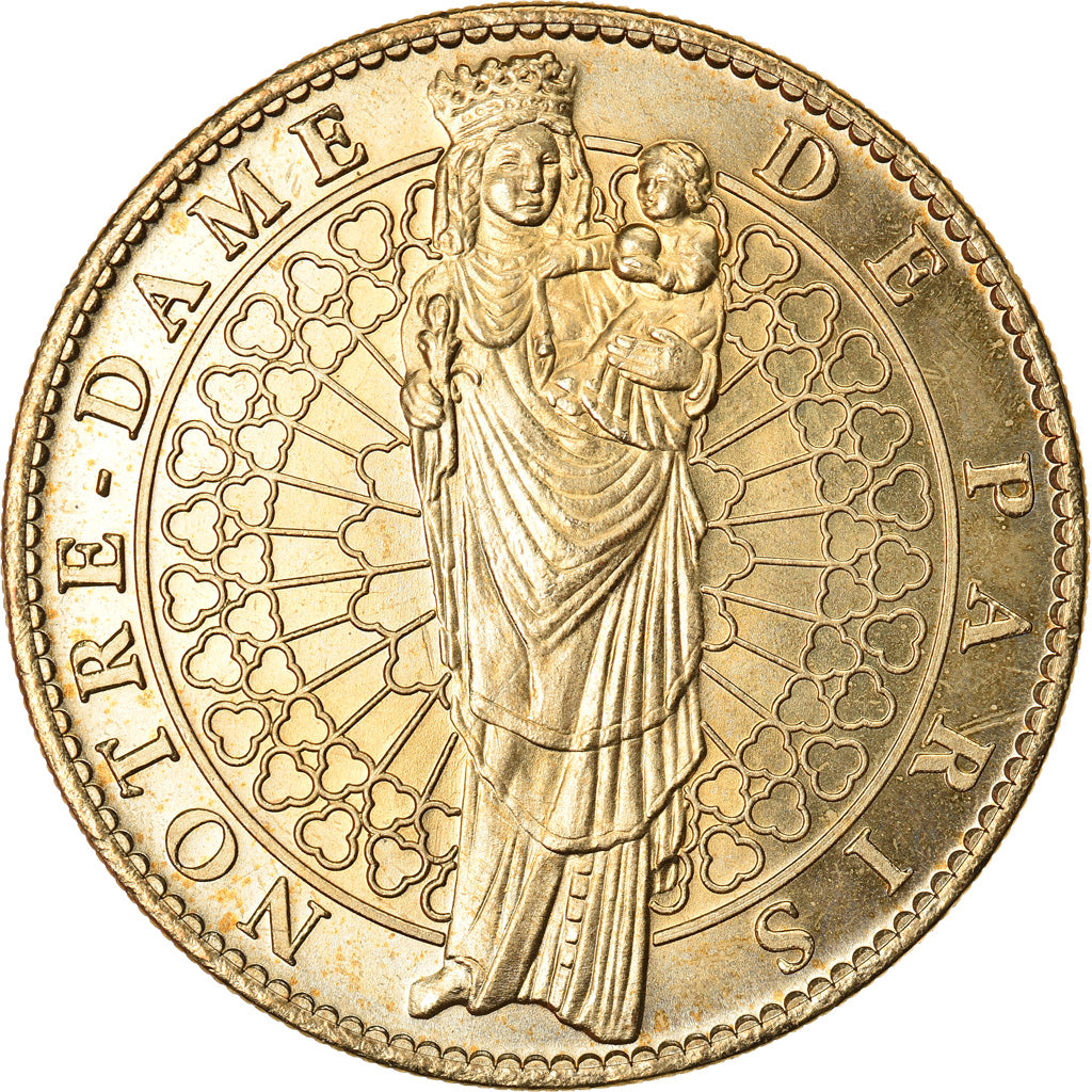 France, Token, Paris - Cathédrale notre Dame - Vierge à l'Enfant, 2013, Arthus