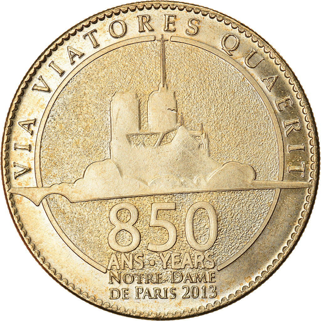 France, Token, Paris - Cathédrale notre Dame - Vierge à l'Enfant, 2013, Arthus