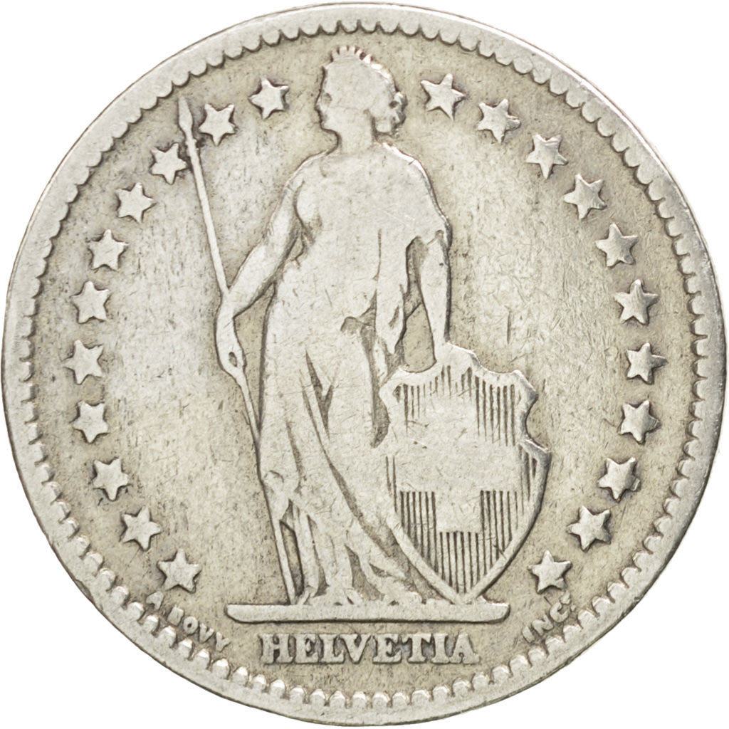 Monnaie, Suisse, 2 Francs, 1886, Bern, TB, Argent, KM:21