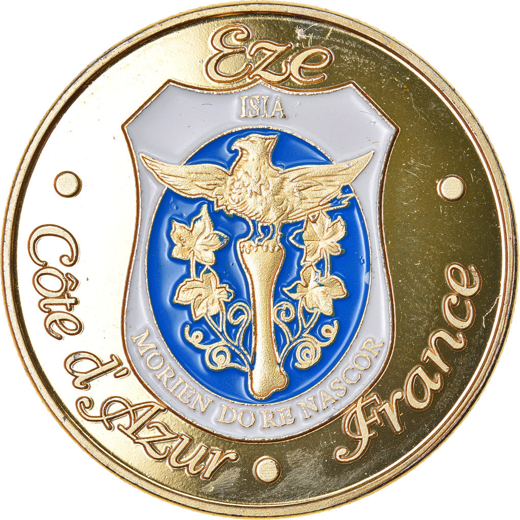 France, Jeton, Jeton Touristique, Eze - Fontaine de la place du Planet, SUP