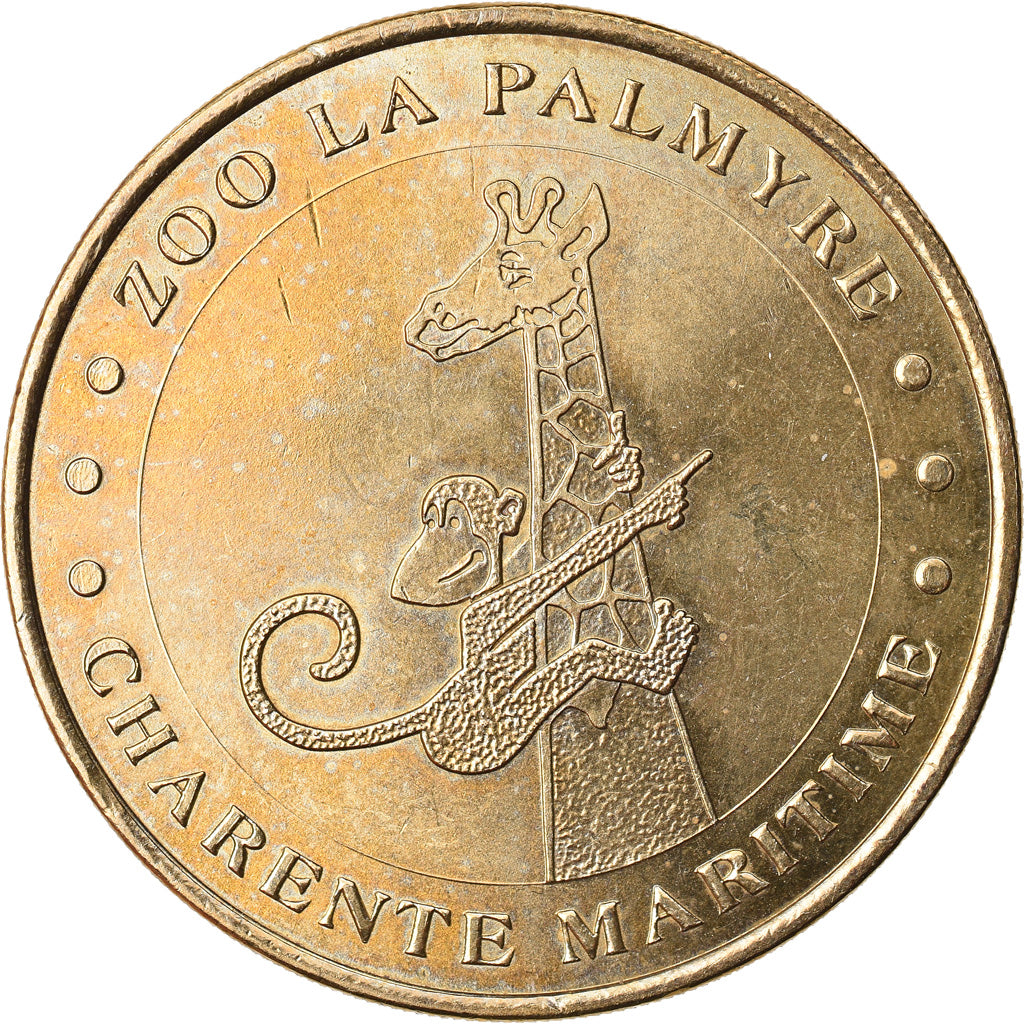 Francia, Token, Touristic token, 17/ Zoo de la Palmyre - Girafe, Arts & Culture
