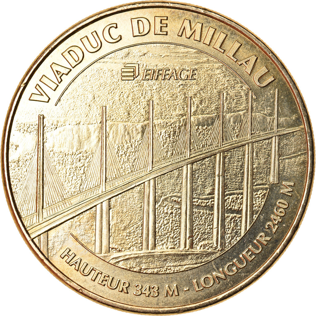 Francia, Token, Touristic token, 12/ Viaduc de Millau, Arts & Culture, 2013