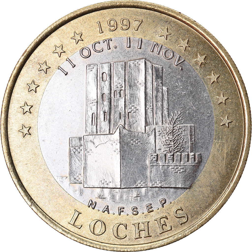 France, 10 Euro, Euro des Villes, 1997, LOCHES, SUP