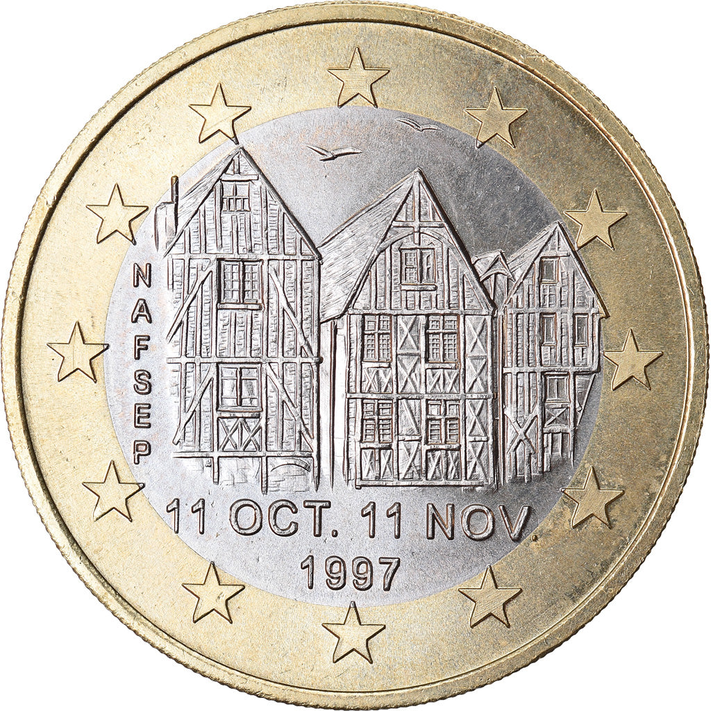 France, 10 Euro, Euro des Villes, 1997, Tours et de Touraine, SUP