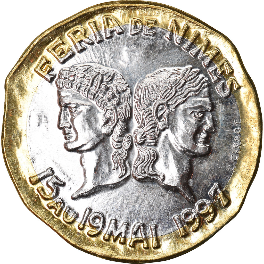Frankrijk, 10 Euro, Euro des Villes, 1997, NIMES, PR, n.v.t.