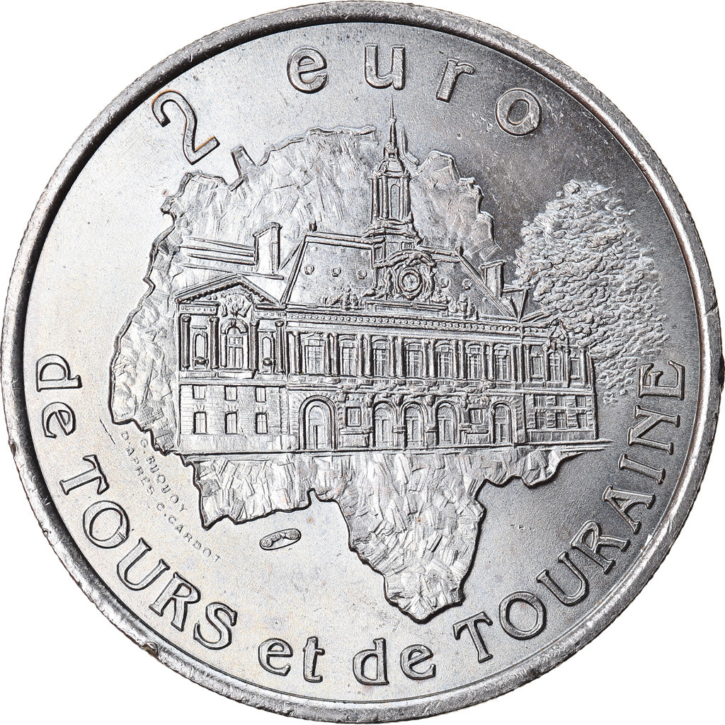 Francia, 2 Euro, Euro des Villes, 1997, Bléré, EBC, Sin información