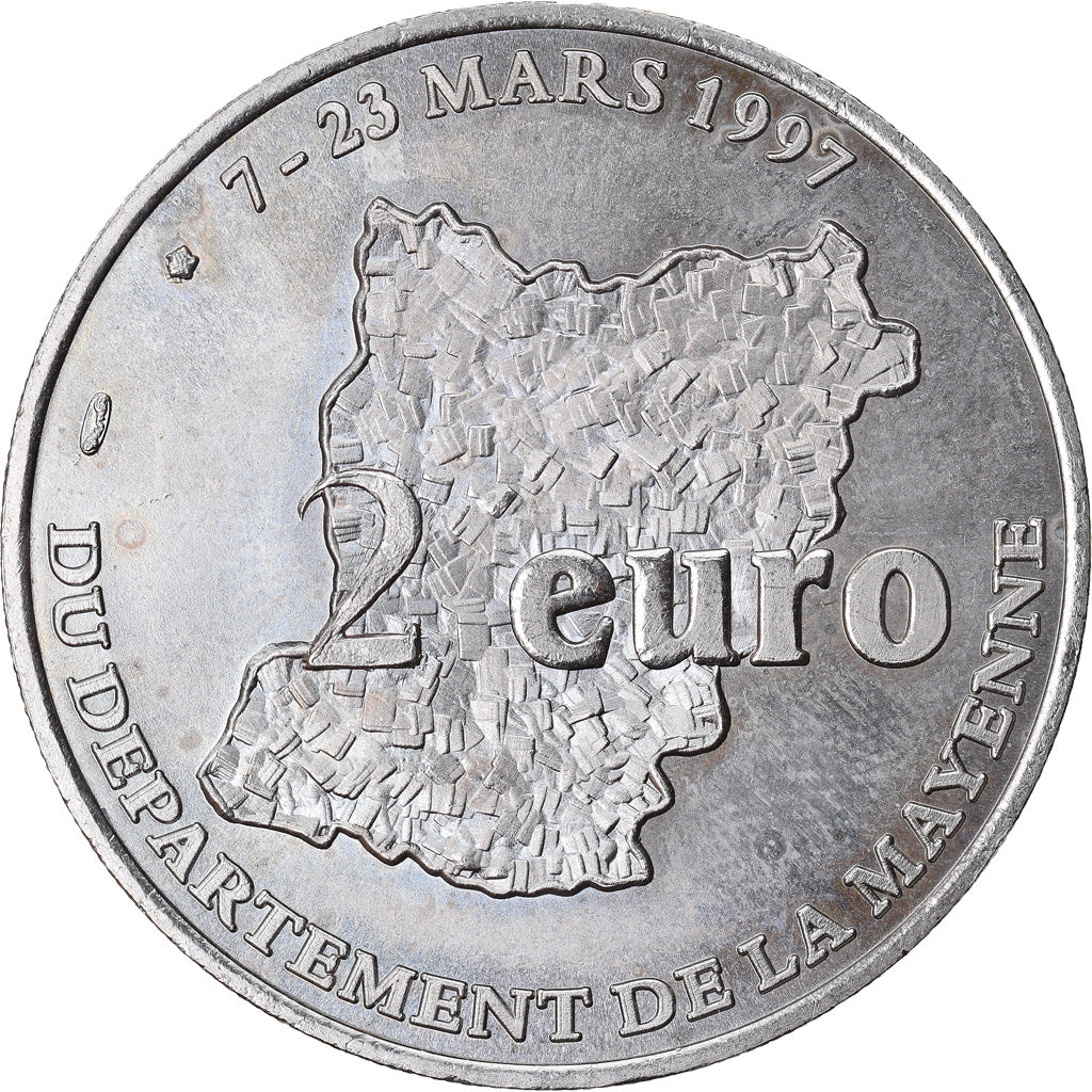 France, 2 Euro, Euro des Villes, 1997, Département de la Mayenne, AU(55-58)