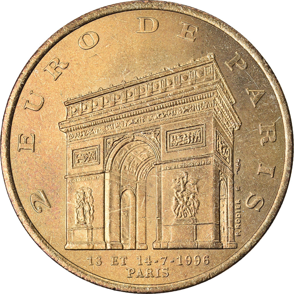 Frankreich, 2 Euro, Euro des Villes, 1996, Paris - Brigade des sapeurs-pompiers