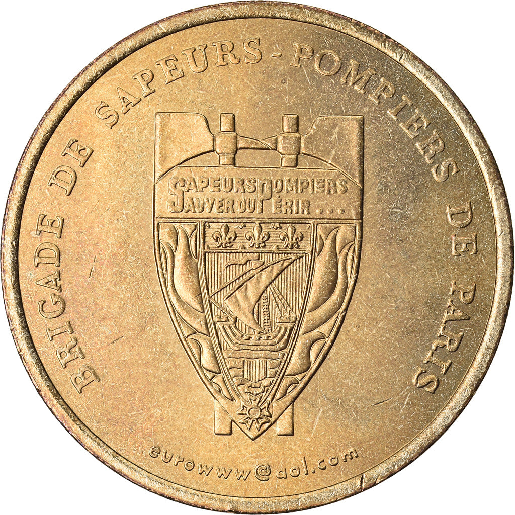 Frankreich, 2 Euro, Euro des Villes, 1996, Paris - Brigade des sapeurs-pompiers
