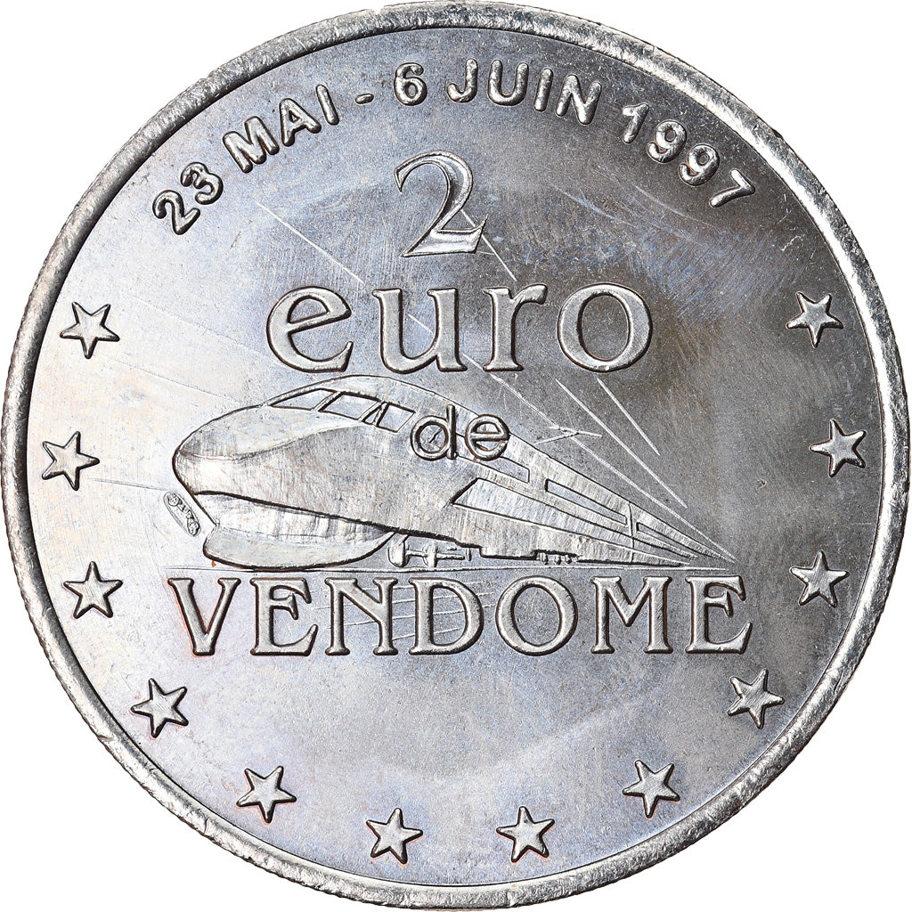 France, 2 Euro, Euro des Villes, 1997, Vendôme, SUP