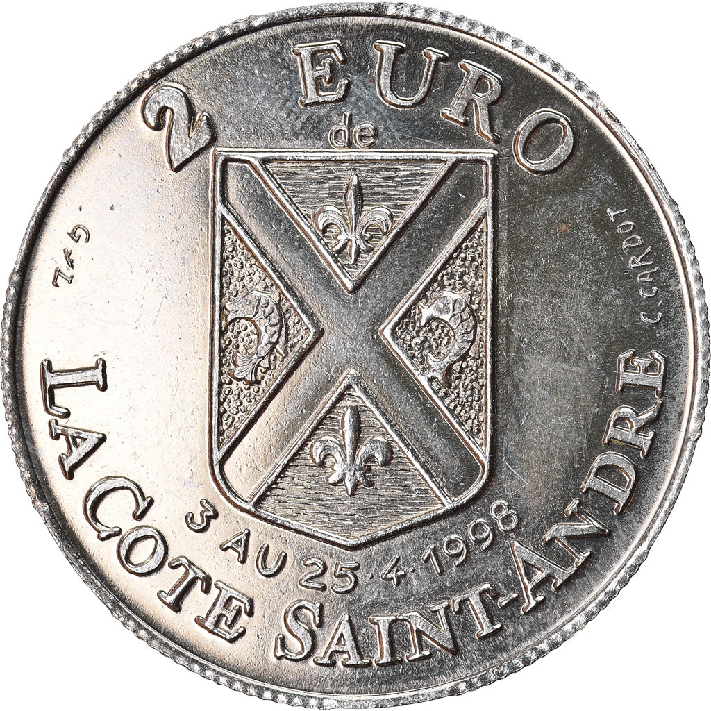 Frankreich, 2 Euro, Euro des Villes, 1998, La Côte Saint-André, VZ