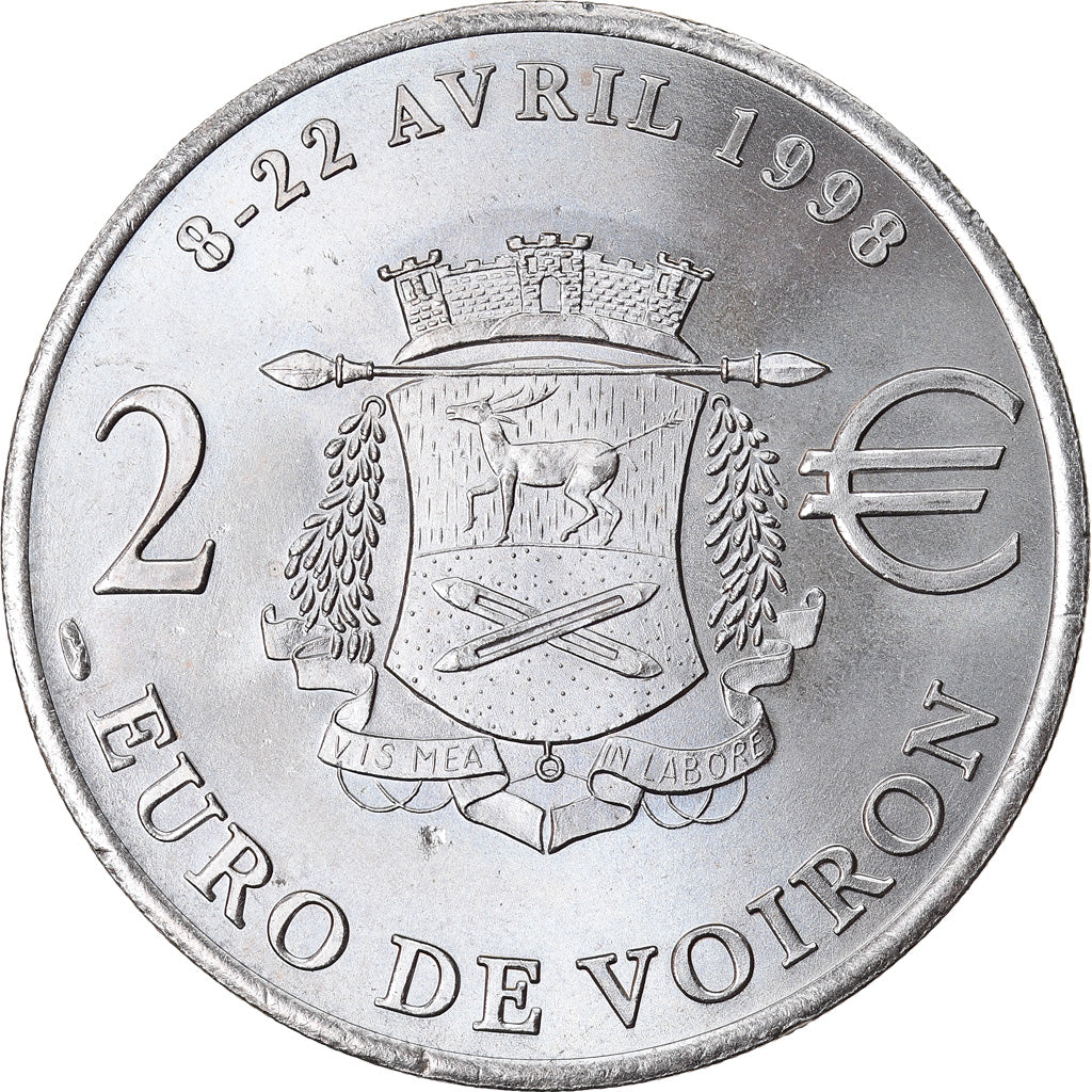 France, 2 Euro, Euro des Villes, 1998, Voiron, AU(55-58)