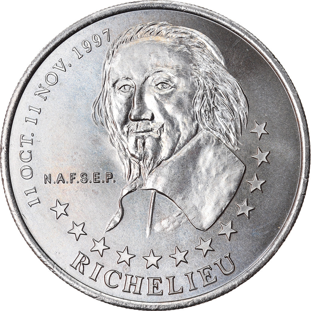 France, 2 Euro, Euro des Villes, 1997, Tours et de Touraine - Richelieu, SUP