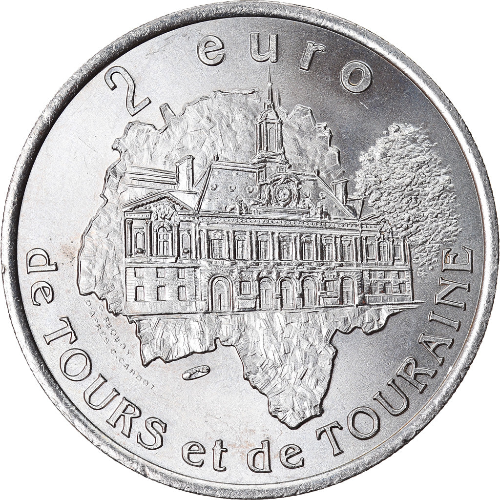 Francia, 2 Euro, Euro des Villes, 1997, LOCHES, SPL-, N.C.