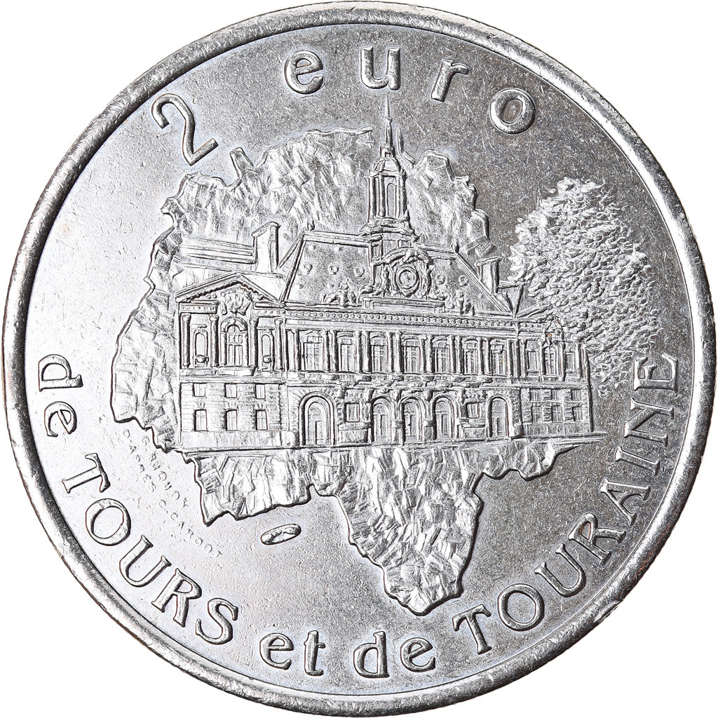 Frankreich, 2 Euro, Euro des Villes, 1997, Tours et de Touraine, VZ