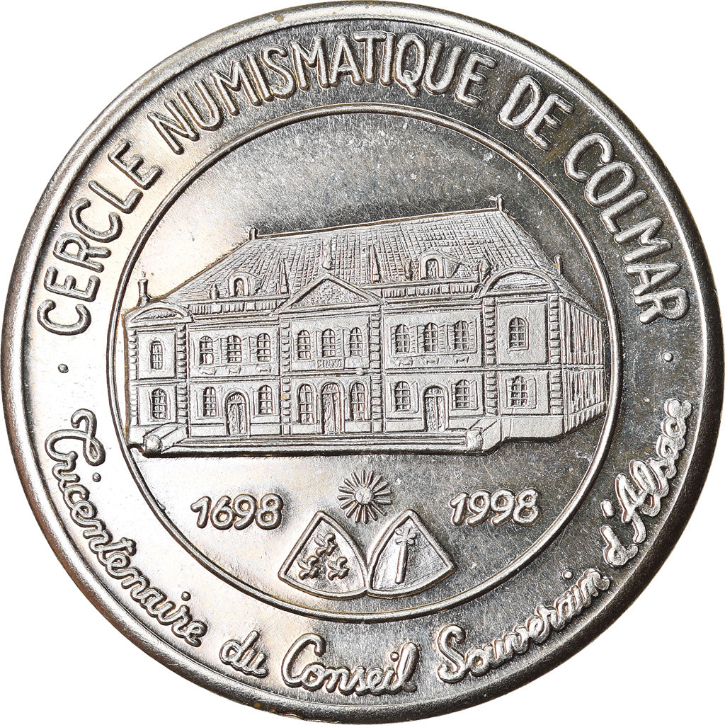 France, 2 Euro, Euro des Villes, 1998, Colmar - Cercle numismatique, SUP