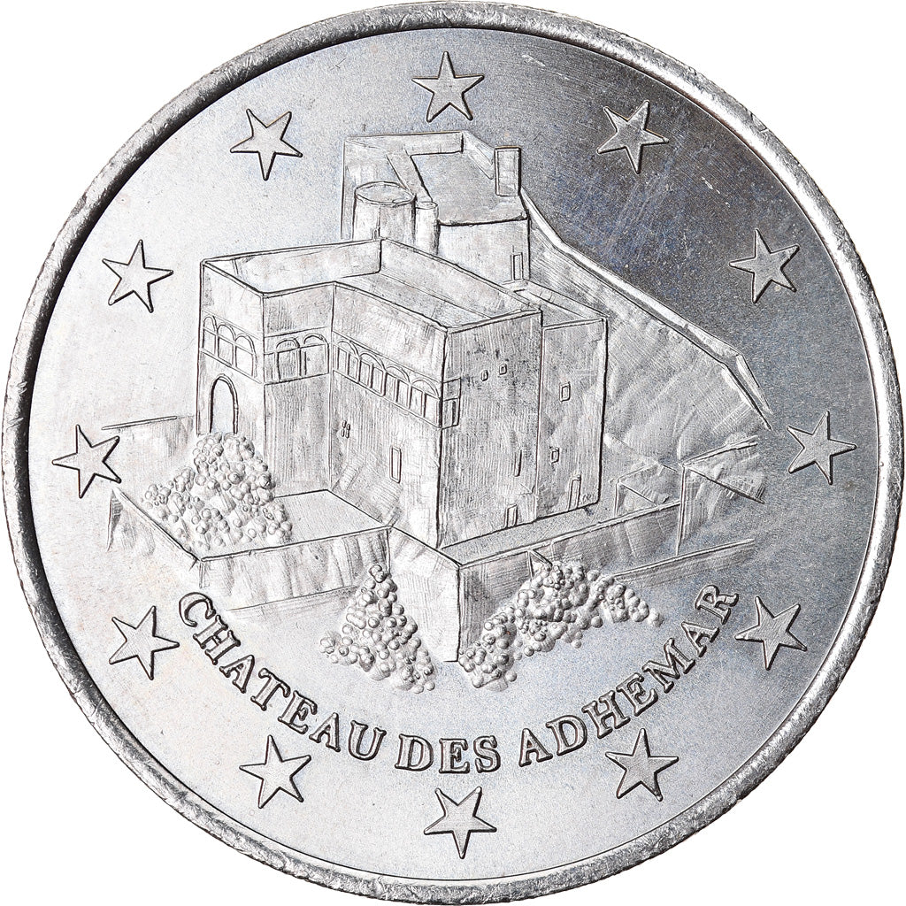 Francia, 2 Euro, Euro des Villes, 1997, Montélimar - Château des Adhémar