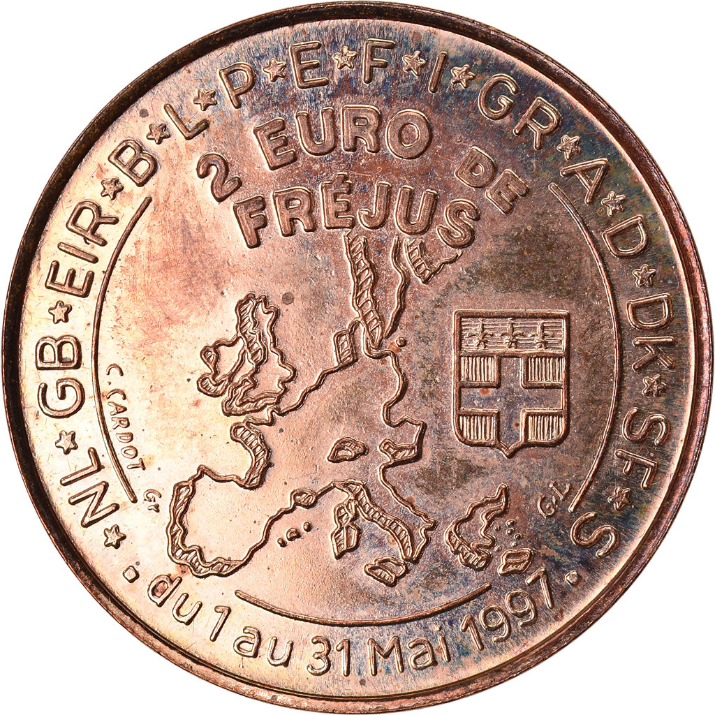 France, 2 Euro, Euro des Villes, 1997, Fréjus, SUP