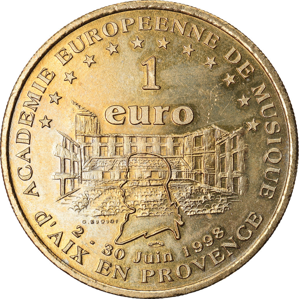 Francia, Euro, Euro des Villes, 1998, Aix en Provence, EBC, Sin información